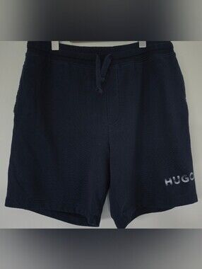 Hugo Boss Navy Drawstring Athletic Shorts. Men's XXL. JOGGER SHORT